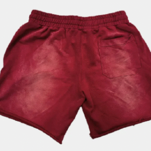 Vertabrae Double Emblem Shorts Red
