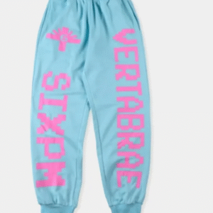 Vertabrae Double Logo Sweatpants Sky Blue