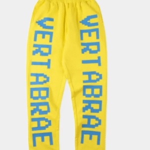 Vertabrae Double Logo Sweatpants Yellow