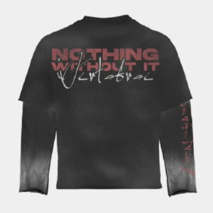 Vertabrae Double Sleeve Stalker Shirt Black