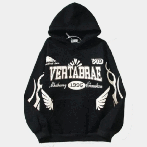 Vertabrae Logo Hoodie Black