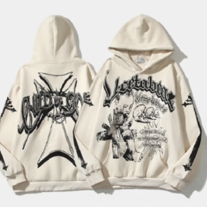 Vertabrae Logo Hoodie Cream