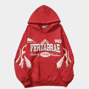 Vertabrae Logo Hoodie Red