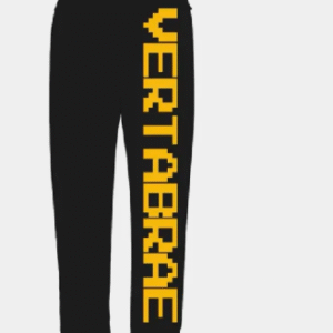 Vertabrae Logo Sweatpants Black & Yellow