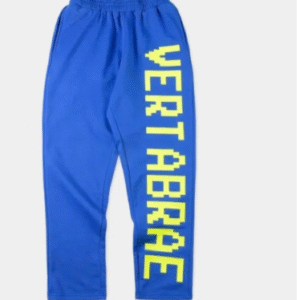 Vertabrae Logo Sweatpants Blue & Yellow