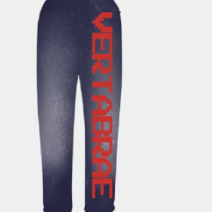 Vertabrae Logo Sweatpants Navy Red